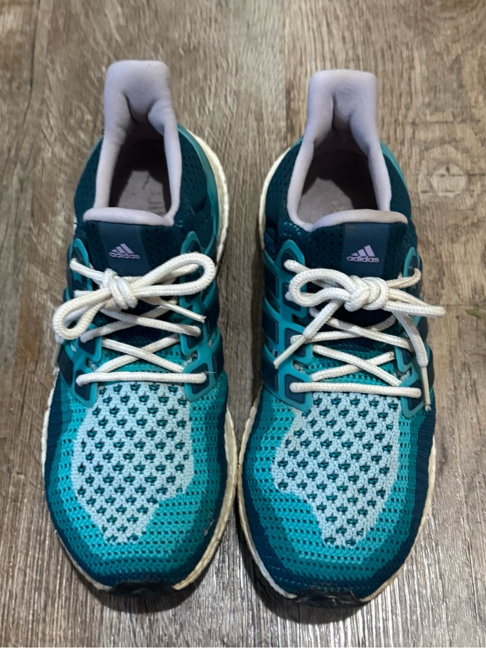 Adidas UltraBoost 2.0 Women's Running Shoes Size 7.5 Clear Green Glow Purple